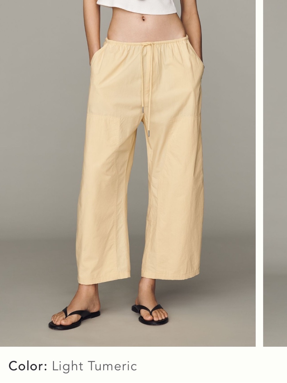 PISTOLA THEO POPLIN PANT - LIGHT TURMERIC
